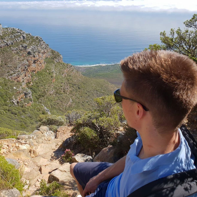 Jan Koch on Table Mountain