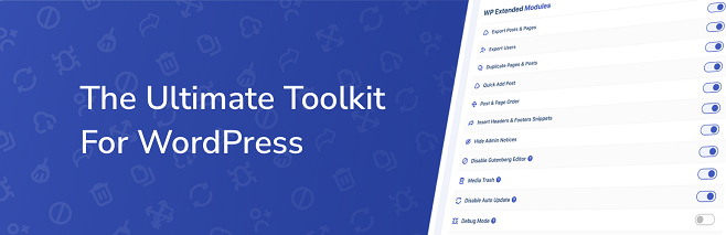 WP Extended WordPress Plugin