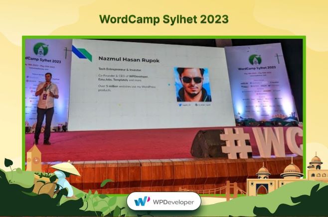 Nazmul Hasan Rupok Speaking at WC Sylhet 2023