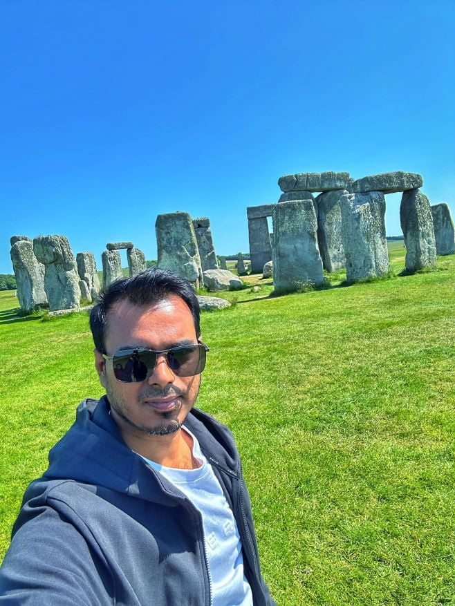 Nazmul Hasan at Stonehenge